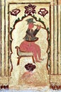 India, Mandawa: colourful frescoes
