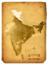 India map Royalty Free Stock Photo