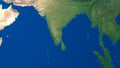 India map Asia map 3D rendering Royalty Free Stock Photo