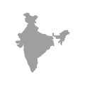 India map with shadow Royalty Free Stock Photo