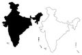 India map vector Royalty Free Stock Photo