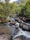 India most natural beautiful waterfalls in Assam Royalty Free Stock Photo