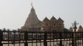 India most popular tempal somnath....somnath is big jyotirling in gujarat...somnath beautiful tempal.. Royalty Free Stock Photo