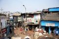 India, Mumbai - November 19, 2014: Dharavi Slums and workshops Royalty Free Stock Photo