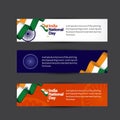 India National Day Vector Template Design Illustration