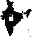 India national lockdown concept due to COVID-19 disease. coronavirus crises lockdown. state emergency restrictions to control the