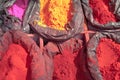 India, nepal tika powder color Royalty Free Stock Photo
