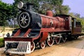 India: old steam train Royalty Free Stock Photo