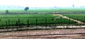 India - pakistan border view.