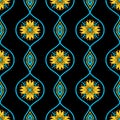 India pattern ikat Ethnic textile tribal American African Asia fabric geometric Royalty Free Stock Photo