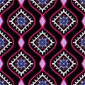 India pattern ikat Ethnic textile tribal American African Asia fabric geometric motif mandalas native Royalty Free Stock Photo