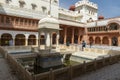 India Rajasthan Bikaner Junagarh Fort, exterior and interior architectural details and decorations