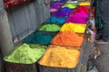 India Rajasthan Bikaner, the street market powder colors