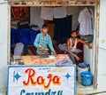 India Rajasthan Bundi. Ironing clothes