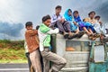 India Rajasthan. Busy transportation