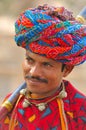 India, Rajasthan: Colourful turban