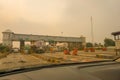 India- rajasthan- highway- 28 november 2019 some vehicle on toll plaza