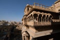 India, Rajasthan, Jaisalmer: Havali house. Rajput, construction.