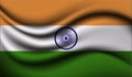 India Realistic waving Flag Design