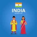 India republic day illustration