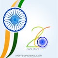 India Republic Day. 26 January Indian Background