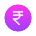 India Rupee Gradient Style Icon