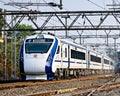 India\'s first indigenous development semi high speed Vande Bharat , also known as train 18.express on trial run