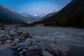 India`s last village towards China called Chitkul in Himachal pradesh. Royalty Free Stock Photo