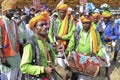 indian Tribes man are singing and dansing