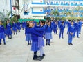 India in school two girls perform self defence trics