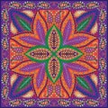 India seamless paisley pattern, decorative ornament for textile, wrapping, decor. Bohemian design