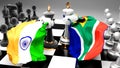 India South Africa crisis, clash, conflict and debate between those two countries that aims at a trade deal or dominance