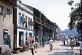 1977. India. Street scene in downtown Bombay. Royalty Free Stock Photo