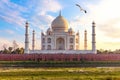 India, Taj Mahal complex, beautiful day view