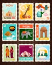 India Travel Stamp Cards