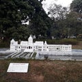 In India in Tripura at the Agartala situated the small statu of Rajvaban. mahal.