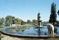 1977. India. Udaipur. An elephant fountain in the park Sahelion ki Bari.