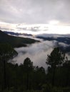 India Uttarakhand nature and Enjoying rainy evning time. Beuatiful time Royalty Free Stock Photo