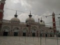 India.Uttarpradesh rampur jama masjid beautiful and beautiful work for workers Public is very happy for round the jama masjid in Royalty Free Stock Photo