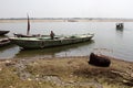 Boat on the river Ganges with several passengers Royalty Free Stock Photo