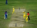 India versus Australia cricket Royalty Free Stock Photo