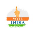 india voting day background for social campaign Royalty Free Stock Photo