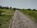 Indian agriculture field former road