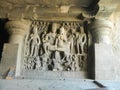 Indian ancient caves temples carving art