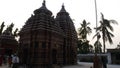 The indian anicient temple out side Royalty Free Stock Photo