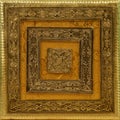 Indian / Arabesque Metal Background - Golden Colour