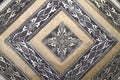 Indian / Arabesque Metal Carvings Background - Golden