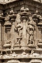 Beauty of Wall Rock carving on Srirangam Temple