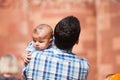 Indian baby with father