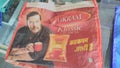 Indian bags use as a market with filmstar nana Patekar